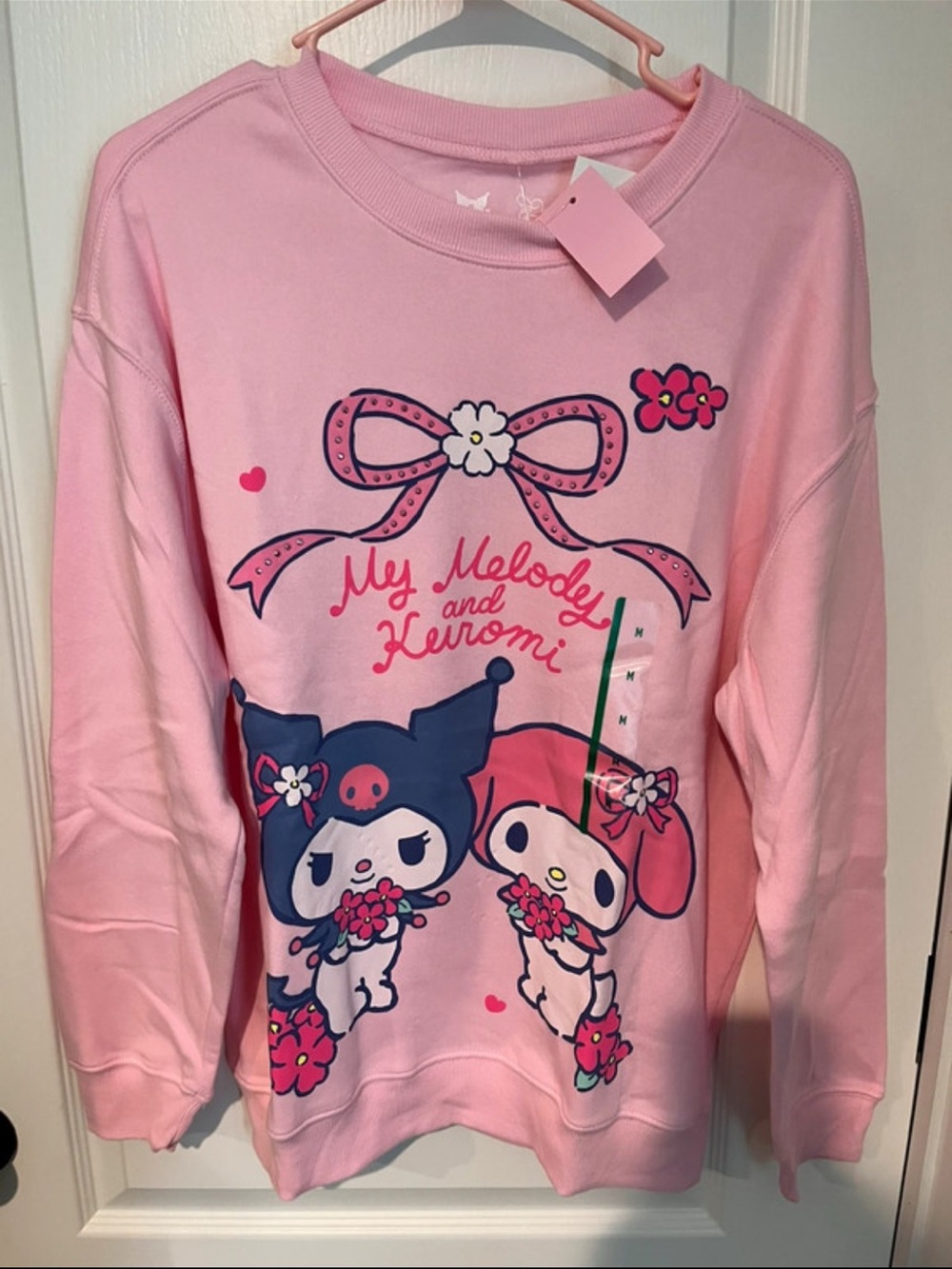 Sanrio Pink My Melody & Kuromi Graphic Sweatshirt